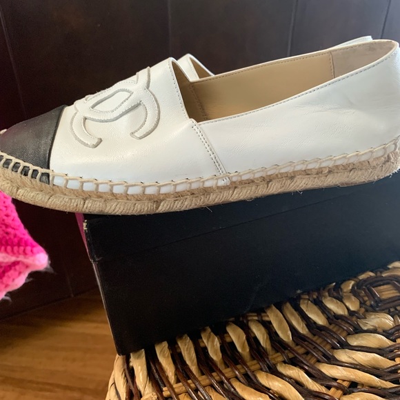 Chanel espadrilles 37 in 2 tone - Picture 8 of 12
